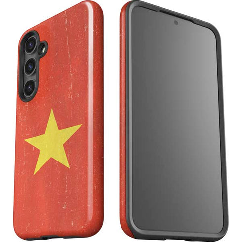 Vietnam Flag Distressed Galaxy S25 Impact Case